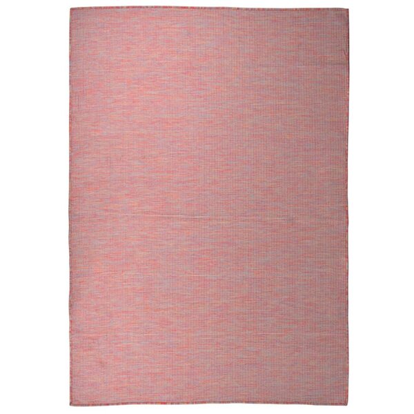 vidaXL Tapis à tissage plat d'extérieur 160x230 cm Rouge