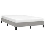 vidaXL Cadre de lit gris clair 120x190 cm tissu