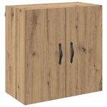 vidaXL Meuble mural chêne artisanal 60 x 31 x 60 cm Bois d'ingénierie