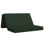 vidaXL Canapé-lit pliable 120 x 67 x 45 cm Vert foncé