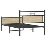 vidaXL Cadre de lit sans matelas chêne sonoma 100x190 cm