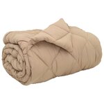 vidaXL Duvet d'hiver Taupe 200 x 155 cm Microfibre