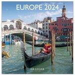 Grand Calendrier Mural 29x29  cm - 2025 - Europe - Draeger