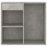 vidaXL Armoire à cosmétiques Gris béton 80x40x75 cm Bois d'ingénierie