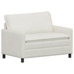 vidaXL Ensemble de Canapés 2 Pièces Crème Polyester