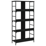 vidaXL Bibliothèque noir 78 5x33x153 cm bois d'ingénierie