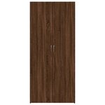 vidaXL Armoire à chaussures Chêne marron 80x35 5x180cm Bois ingénierie