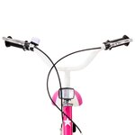 vidaXL Vélo pour enfants 14 pouces Noir et rose