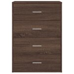 vidaXL Buffet chêne marron 60x31x84 cm bois d'ingénierie