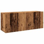 vidaXL Meuble TV mural vieux bois 100x30x41 cm