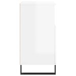 vidaXL Buffets 3 Pièces blanc brillant bois d'ingénierie