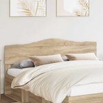 vidaXL Tête de lit Chêne Sonoma 200 cm Bois d'ingénierie