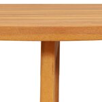 vidaXL Table de jardin pliante demi-ronde 78x46x75 cm en bois massif d'acacia