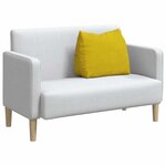 vidaXL Coussin de Dos Jaune 60 x 20 x 50 cm Tissu en velours côtelé