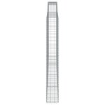 vidaXL Paniers à gabions arqués 6 Pièces 400x30x220/240 cm Fer galvanisé