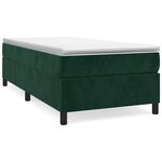 vidaXL Cadre de lit vert foncé 90x200 cm velours