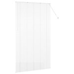 vidaXL Store de Fenêtre avec des rideaux Manuel Blanc Aluminium