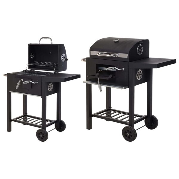 Progarden barbecue au charbon de luxe noir mat