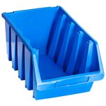 vidaXL Bacs de rangement empilables 14 Pièces bleu plastique