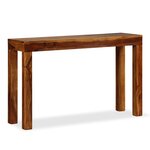 Vidaxl table console bois massif 120x35x75 cm