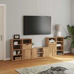 vidaXL Meubles TV 5 Pièces avec rangement ODDA bois de pin massif