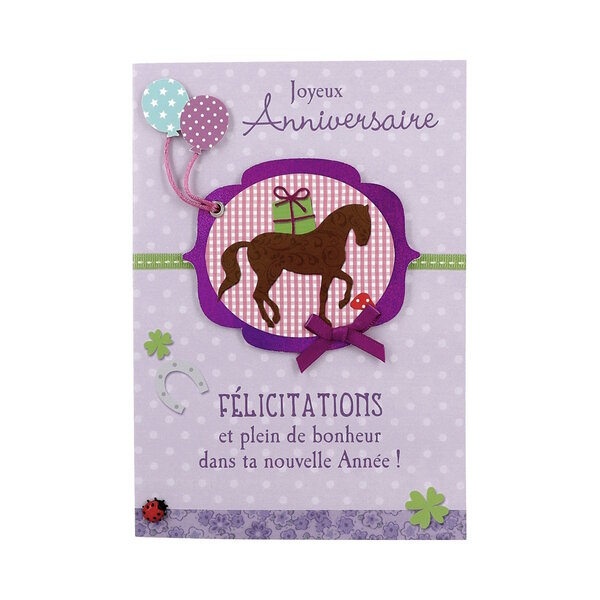 Carte Anniversaire - Joyeux anniversaire Félicitations et plein de bonheur...