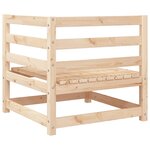 vidaXL Canapé d'angle de jardin 70x70x67 cm bois de pin massif