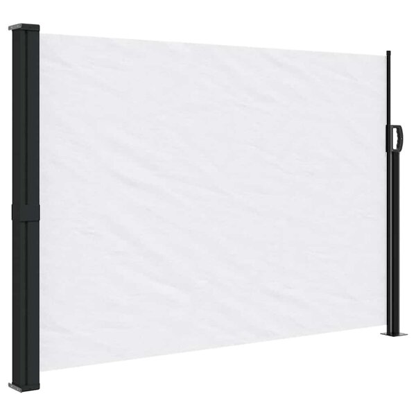 vidaXL Auvent latéral rétractable blanc 140x300 cm