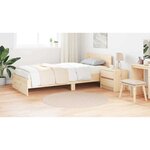 vidaXL Tapis Crème 120 x 120 cm Polypropylène