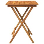 vidaXL Ensemble à manger de jardin pliable 3 Pièces Bois d'acacia solide