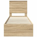 vidaXL Cadre de lit Chêne Sonoma 75 x 190 cm Bois Ingénierie