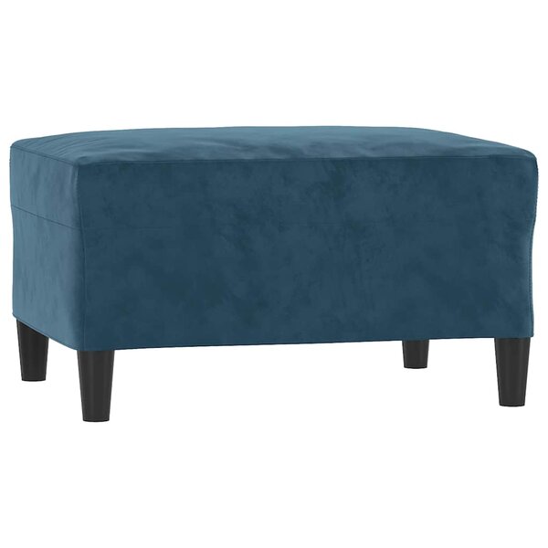 vidaXL Repose-pied Bleu 70x55x41 cm Velours