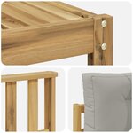vidaXL Ensemble de canapés d'extérieur 8 pc Blanc et gris clair