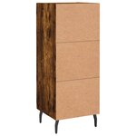 vidaXL Buffet Chêne fumé 34 5x34x90 cm Bois d'ingénierie