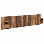 vidaXL Tête de lit avec armoire 3 Pièces Bois Ancien Bois d'ingénierie