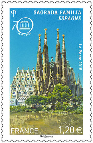 Timbre Unesco - Sagrada Familia