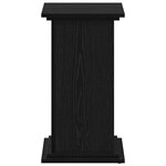 vidaXL Support de plante en chêne noir 33x33x60 cm en bois reconstitué
