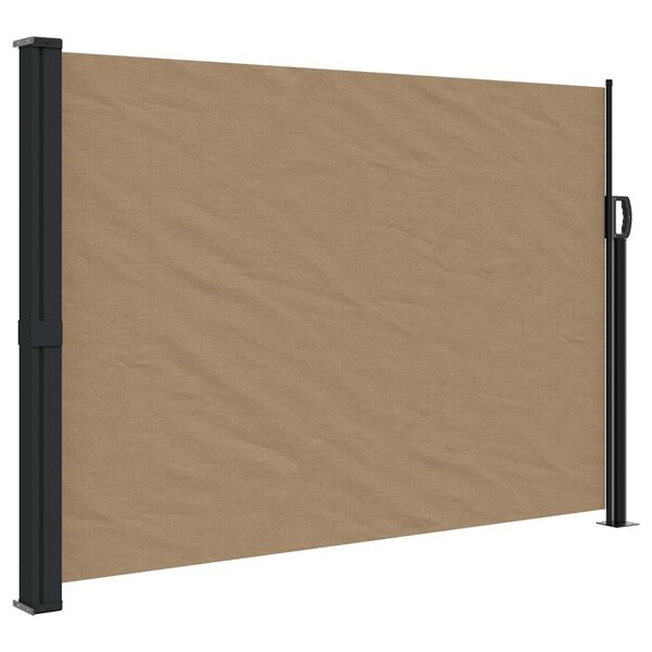 vidaXL Auvent latéral rétractable taupe 140x600 cm