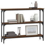 vidaXL Table console chêne marron 100x22 5x75 cm bois d'ingénierie