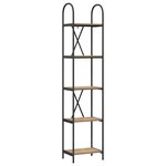 vidaXL Étagère Chêne artisanal 40 x 30 x 183 cm Bois d'ingénierie