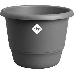 Pot de fleurs Amiga Rond 35 - Noir Ø 34.5 x hauteur 26 cm - Extérieur 100  recyclé