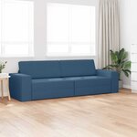vidaXL Canapé-Lit 200cm Bleu marine tissu