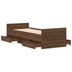vidaXL Cadre de lit sans matelas chêne marron 90x200 cm