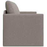 vidaXL Canapé Lit Sol 2-en-1 Taupe 124x71x78 cm Tissu