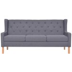 Ensemble de canapés 3 Pièces tissu gris