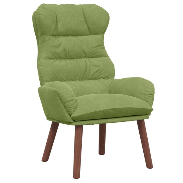 vidaXL fauteuil Vert clair 69 x 74 x 93 cm Velours