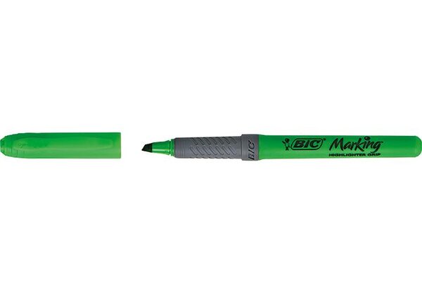 Surligneur HIGHLIGHTER GRIP Pte Biiseau Moy. Vert BIC