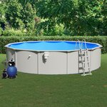 vidaXL Piscine avec pompe filtrante à sable et échelle 550x120 cm