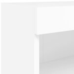 vidaXL Unités murales TV avec LED 8 Pièces blanc bois d'ingénierie