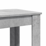 vidaXL Table de bar gris béton 102x50x103 5 cm bois d'ingénierie